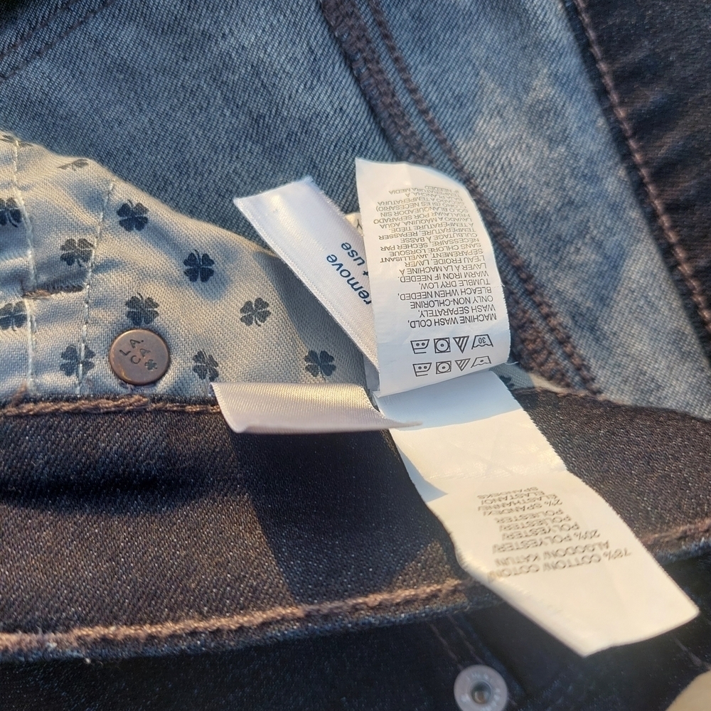 Lucky Brand Dark Blue Straight Leg Jeans Denim Women Sz 12/31. ( Bag D) - Picture 4 of 7